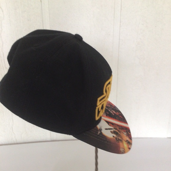 STAR WARS THE FORCE AWAKENS GORRA VII BLACK SNAPBACK HAT OSFM - Picture 4 of 15